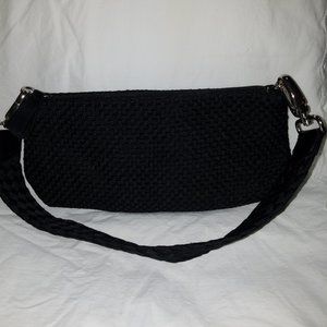 The Sak Black Woven Shoulder Bag